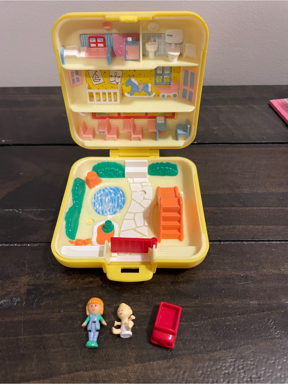 Vintage Polly Pocket Midge’s Play School 🎒 COMPLETE – Bluebird